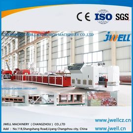 Automatic extruder line for manufacturing PVC/WPC profiles wallboard and floor